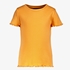 Basic meisjes rib T-shirt oranje