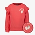 Meisjes sweater met backprint rood