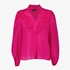 TwoDay dames blouse met ruches roze