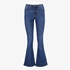 Dames flared jeans donkerblauw