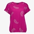 TwoDay dames T-shirt paars met paisley print