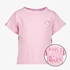 Meisjes T-shirt roze met backprint