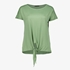 TwoDay dames T-shirt groen met knoop 1