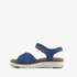 Hush Puppies leren dames sandalen blauw 3