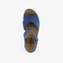 Hush Puppies leren dames sandalen blauw 5