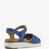 Hush Puppies leren dames sandalen blauw 6