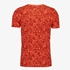 Unsigned heren T-shirt met bloemenprint oranje 2