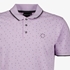 Unsigned heren polo met print lila 3