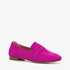 Hush Puppies suede dames loafers fuchsia roze 1