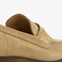 Hush Puppies suede dames loafers donkerbeige 6