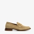 Hush Puppies suede dames loafers donkerbeige 7