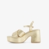 ONLY Shoes dames sandalen met hak goud 3