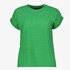 Dames broderie T-shirt groen