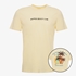 Unsigned heren T-shirt met backprint beige 1