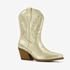 Dames western laarzen goudkleurig