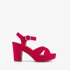 Blue Box dames sandalen met hak fuchsia roze 7