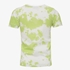 Unsigned jongen tie dye T-shirt wit groen 2