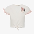 TwoDay cropped meisjes T-shirt wit met knoop 1
