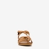 Harper leren dames sandalen bruin 2
