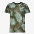 Unsigned jongens T-shirt met palmbladeren groen