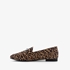 Nova dames loafers bruin luipaardprint 3