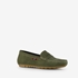 Hush Puppies leren dames mocassins groen 1