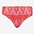 Dames bikinibroekje met overslag print roze