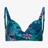 Osaga voorgevormde dames bikinitop print blauw