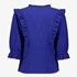 TwoDay dames blouse met ruches kobalt blauw 2