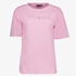 Dames acid wash T-shirt Miami roze