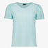 TwoDay dames T-shirt met structuur blauw 1