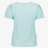 TwoDay dames T-shirt met structuur blauw 2
