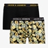 Heren boxershorts 2 paar zwart geel