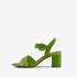 Nova dames sandalen met hak groen 3
