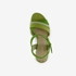 Nova dames sandalen met hak groen 5
