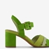 Nova dames sandalen met hak groen 6