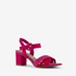 Nova dames sandalen met hak roze rood