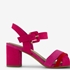 Nova dames sandalen met hak roze rood 6
