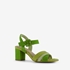 Nova dames sandalen met hak groen 1