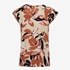 TwoDay dames T-shirt met print roze beige 2