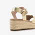 Blue Box dames espadrilles goudkleurig 6