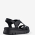 Hush Puppies leren dames sandalen zwart 6