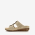 Blue Box dames slippers met perforaties beige 3