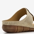 Blue Box dames slippers met perforaties beige 6