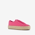 Dames sneakers met jute zool roze