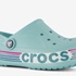 Crocs Bayaband Rainbow Glitter Clog klompen blauw 6