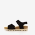 Hush Puppies suede dames bio sandalen zwart 3