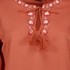 TwoDay dames blouse met geborduurde mouwen oranje 3