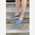 Blue Box dames loafers denim met studs 8