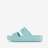 Crocs Baya Platform dames slippers blauw 3